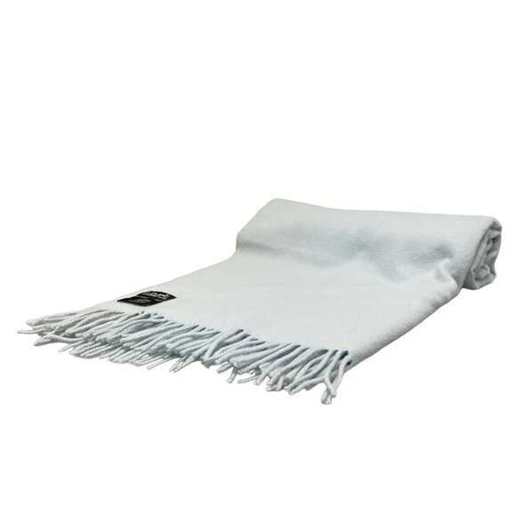 HERMES Light Blue Cashmere Scarf bran634-102825 - Picture 1 of 3